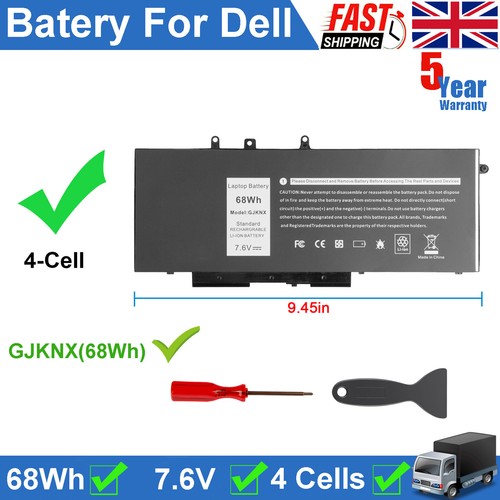 68wh gjknx battery for dell - gjknx,